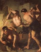 Luca Giordano Vulcan's Forge painting